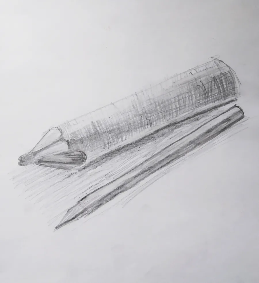 Тема: "Светотень. Объем"
Рисунок