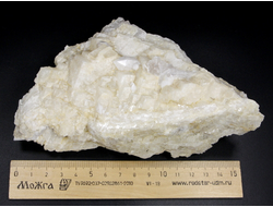 Кварц молочный на Кальците, друза, Россия, Дальнегорск (160*100*55 мм, 670 г) №26036