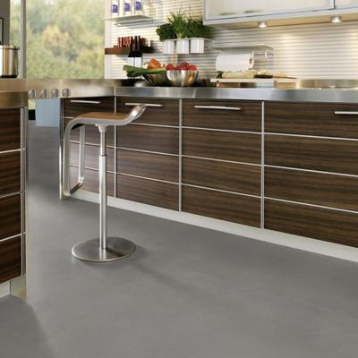 Виниловый пол Wineo 800 Tile XL Solid Grey DB00097-2, клеевой, среднего формата