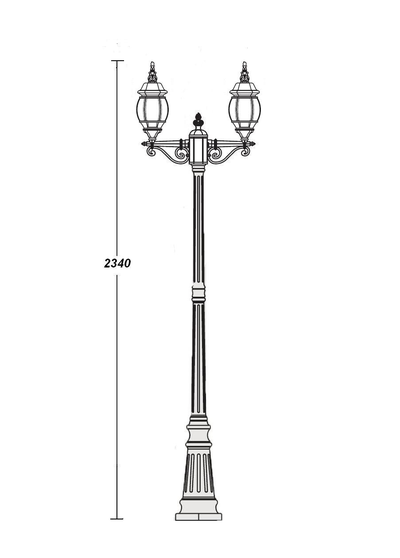 Парковые светильники  America S Abg (h=2.0м)