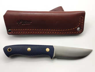 Нож Fang сталь VG10 синяя микарта с насечкой