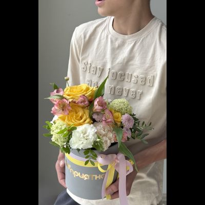 Цветочная композиция учителю / воспитателю № 816