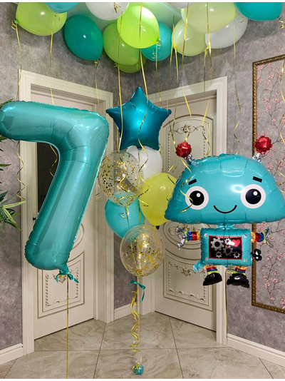 Набор шаров с роботом