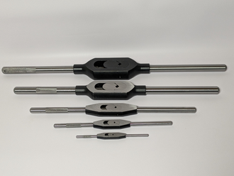 Набор метчикодержателей (Вороток для метчиков) из 5 шт (Квадрат: 2-4.5 мм; 3.15-6.3 мм; 3.55-9  мм; 5.6-16 мм; 6-18 мм;)