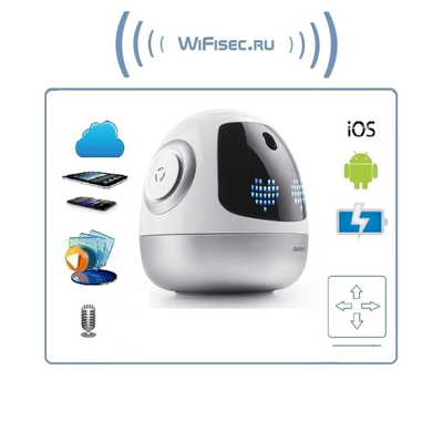 Интеллектуальный обучающий робот Pudding "Емеля" на аккумуляторе с DVR, HD