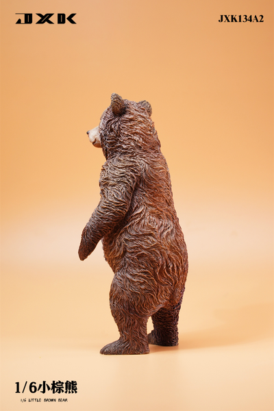 Бурый медвежонок (стоящий) - Коллекционная ФИГУРКА 1/6 scale Little Brown bear (JXK134A2) - JXK
