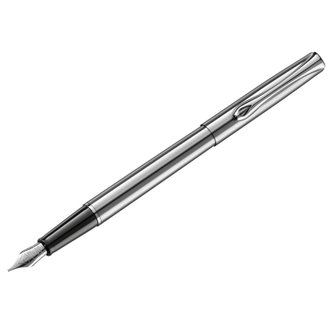 Ручка перьевая DIPLOMAT Traveller stainless steel M синий D10059004