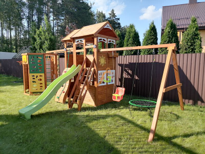 Детская площадка IgraGrad Клубный домик 2 с WorkOut Luxe