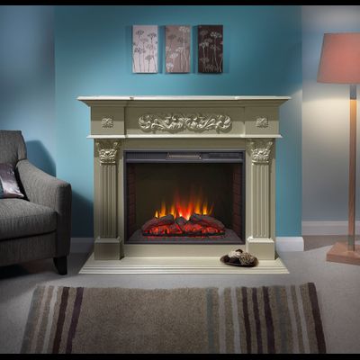 Электрокамин Лидс SL с очагом Sparta 25.5 LED