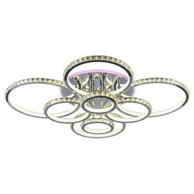 Люстра светодиодная 8052/8 CHR 480W+11W RGB Profit Light