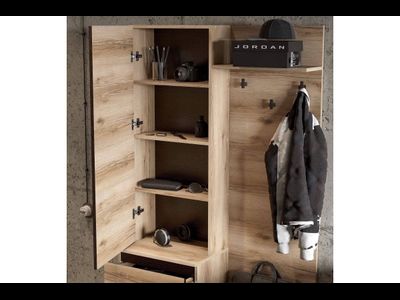 "Берген" Вешалка с зеркалом