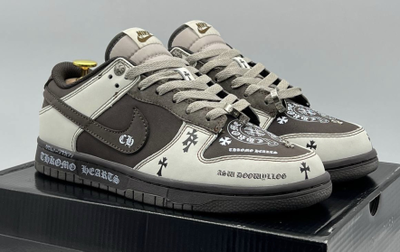 Nike SB Dunk Low Chrome Hearts (Бежевые) сбоку