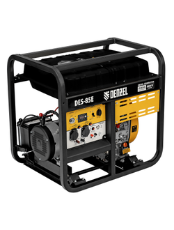 Генератор дизельный DES-85E, 8,5 кВт, 230 В, 16 л, электростартер Denzel