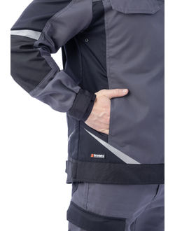 Куртка BRODEKS KS 202 цв. серый/чёрный