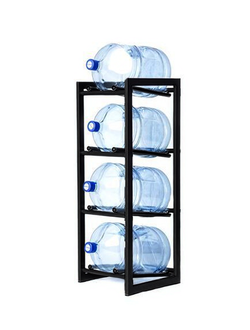 Стеллаж для 4 бутыли (черный)