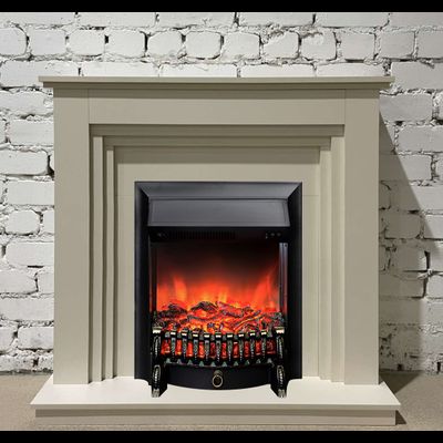 Электрокамин Вотан бежевый с очагом Fobos