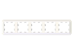 ATLASDESIGN ANTIQUE 5-постовая РАМКА, ЖЕМЧУГ - ATN100405