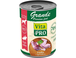 VITA PRO GRANDE 970 г консервы для собак утка с кроликом кусочки в соусе