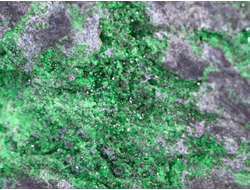 Уваровит кристаллы на породе, Урал (112*68*65 мм, 873 г) №17358