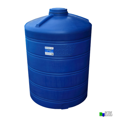 Емкость 2м3 ( 2000 л) синяя вертикальная