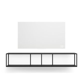 Тумба TV stand 160 lite black черный дуб матовый лак подвесной