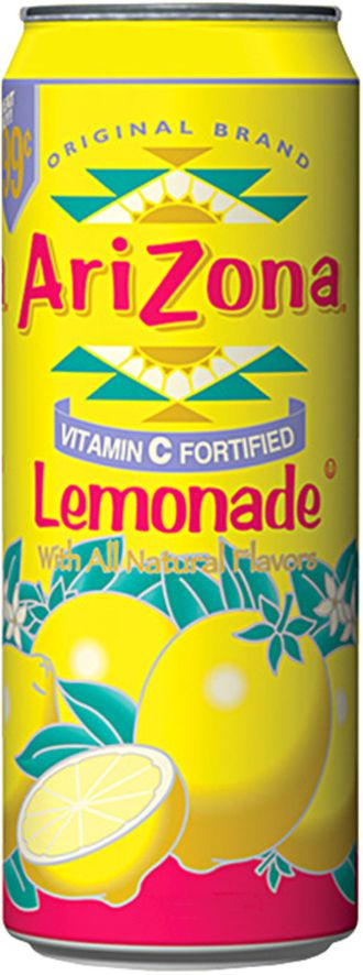 Аризона Газированный  Лимонад со вкусом Лимона 680мл (Lemonade) (24)