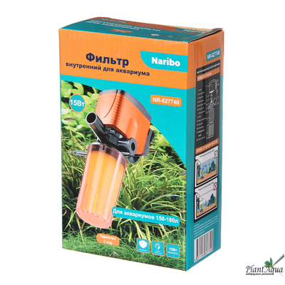 Фильтр внутренний Naribo 15Вт, 800л/ч, h=1м, для аквариума 80-100л