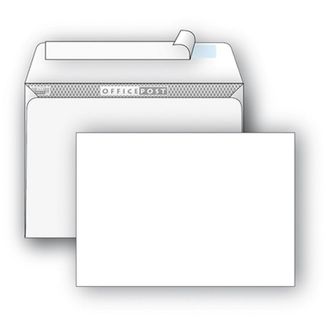 Конверты Белый E65, стрип OfficePost 110х220 1000шт/кор 1781
