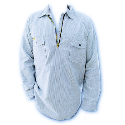 Рубашка Prison Blues® HICKORY WORK SHIRT [Молния/Длинный рукав]