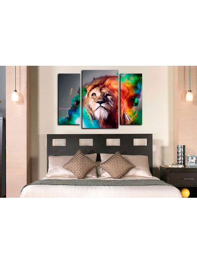 Модульная картина &quot;Король джунглей&quot;