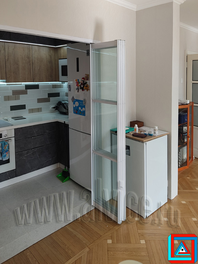 Перегородка-книжка из 4-х створок сложение в одну сторону