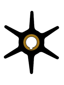 Импеллер помпы охлаждения двигателя Ancor 3668 Ø67x17мм 6 лопастей из черного неопрена