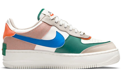 Кроссовки Nike Womens Air Force 1 Shadow Sail Green Noise  вид сбоку