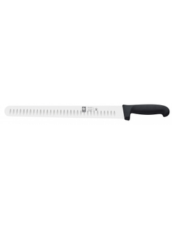 Нож для нарезки 360/500 мм. с бороздками, черный PRACTICA Icel /1/6/