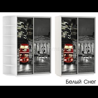 Шкаф-купе Дуо-Фото (Ночной Лондон) 1200*450*2200