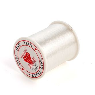 Леска (мононить) для вышивания и плетения бисером, диаметр 0,15, длина 100 м, цвет белый