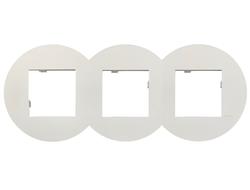 Рамка 3 поста матовая белая Siza Vieira - Quadro 45 - Efapel 43930 TBM