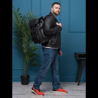 Кожаный рюкзак Vetralla black (арт. 3101-01)