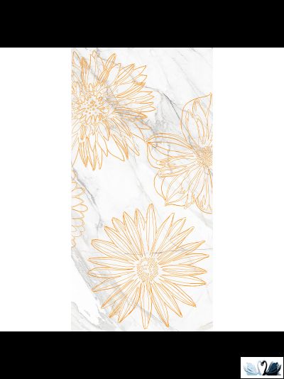 Плитка настенная Belani Briere Декор Flower 300Х600 мм с золотом купить в магазине Marysя со скидкой