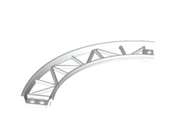 Train, Track Roller Coaster Curve, 90 degrees, White (25061 / 6351284)