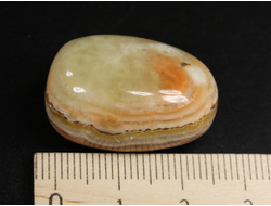 Оникс мраморный, галтовка, Пакистан (27*16*14 мм, 12,5 г) №35236