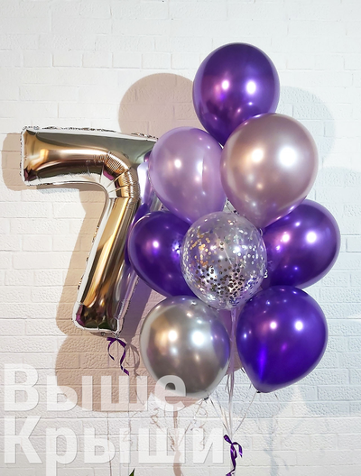 Сет "Гортензия" (11 шаров + 1 цифра)