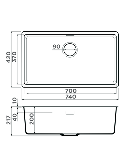 МОЙКА OMOIKIRI KATA 74-U