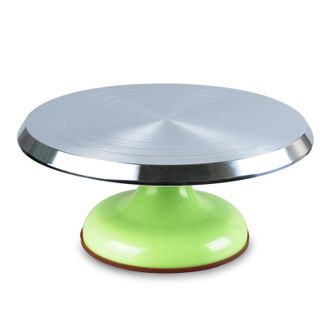 Металлический поворотный стол (салатовый)