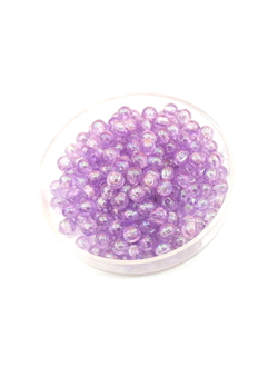 Бусины пластиковые фигурные, 4 мм сиреневый бензин