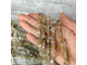 Рутиловый кварц "Волос Венеры" золотистый крошка галтовка 6-12 мм, цена за нить (россыпь)  38 см