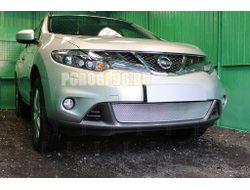 Защита радиатора Nissan Murano Z51 (рестайлинг) 2010-2015 chrome PREMIUM
