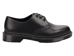 Полуботинки Dr.Martens 1461 с желтой строчкой черные