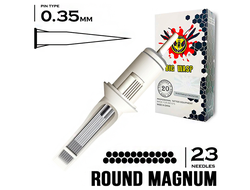 23RM/0,35 mm - Round Magnum "BIG-WASP" (STANDARD WHITE)