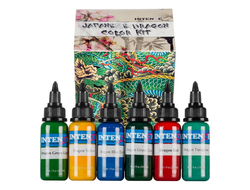 Intenze - Dragon Color Tattoo Ink Set (США 6 шт по 1 OZ - 30 мл.)